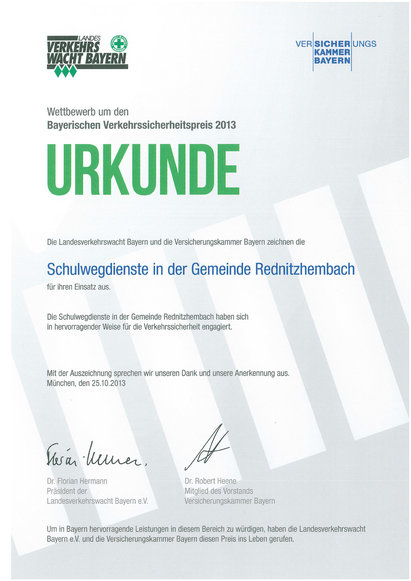 Bayer. Verkehrssicherheitspreis 2013